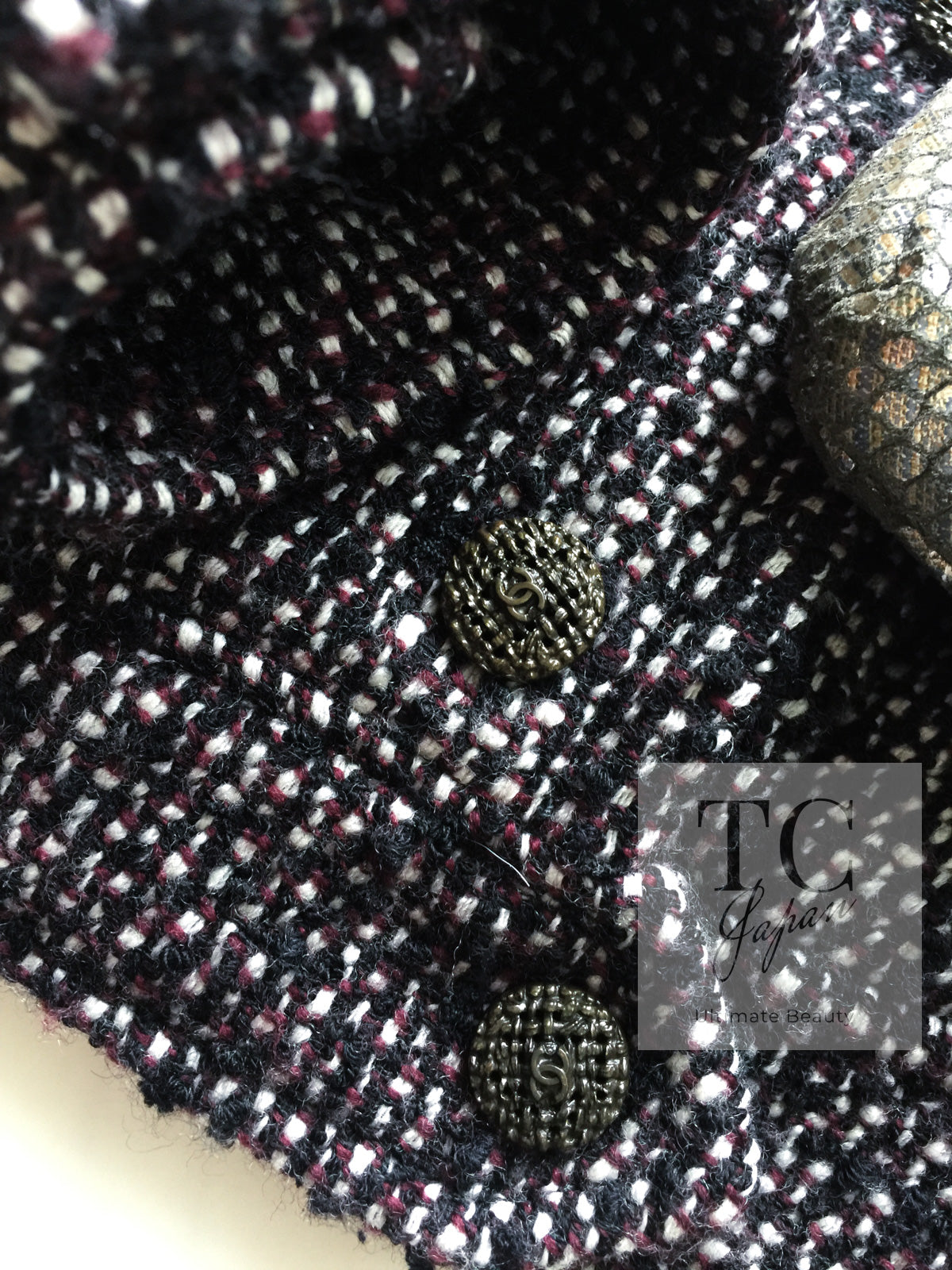 CHANEL 12A Motorcycle Wool Alpaca Tweed Jacket 38 シャネル モーターサイクル ウール アルパカ ツイード ジャケット 即発