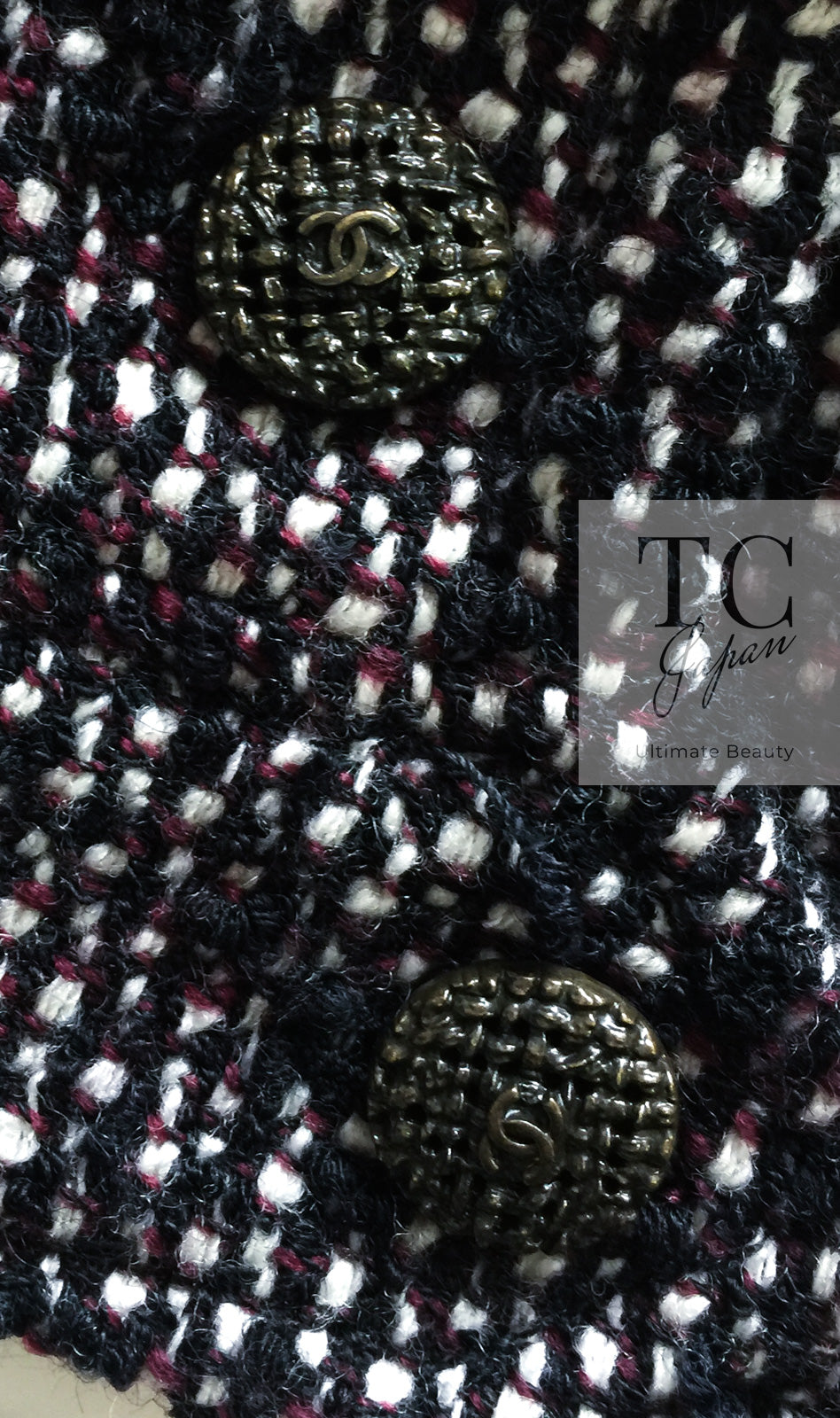 CHANEL 12A Motorcycle Wool Alpaca Tweed Jacket 38 シャネル モーターサイクル ウール アルパカ ツイード ジャケット 即発