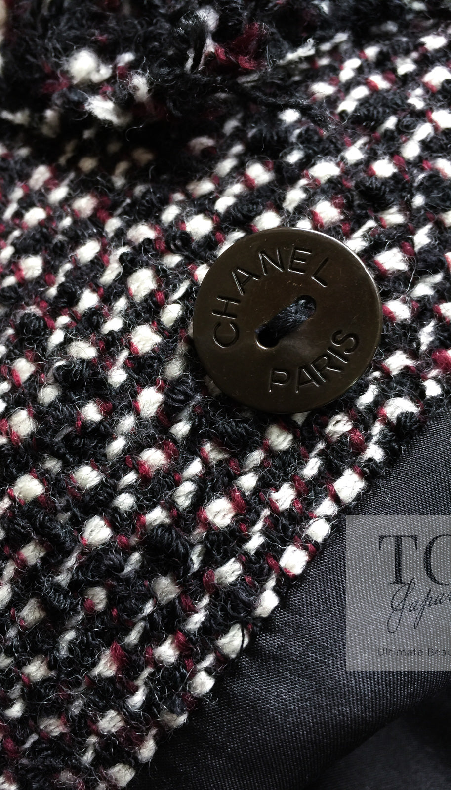 CHANEL 12A Motorcycle Wool Alpaca Tweed Jacket 38 シャネル モーターサイクル ウール アルパカ ツイード ジャケット 即発