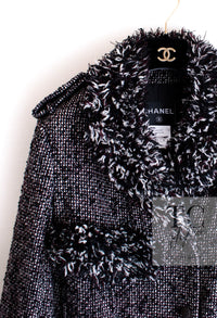 CHANEL 12A Motorcycle Wool Alpaca Tweed Jacket 38 シャネル モーターサイクル ウール アルパカ ツイード ジャケット 即発