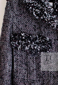CHANEL 12A Motorcycle Wool Alpaca Tweed Jacket 38 シャネル モーターサイクル ウール アルパカ ツイード ジャケット 即発