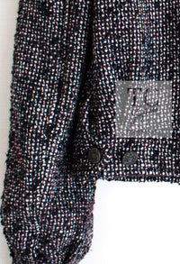 CHANEL 12A Motorcycle Wool Alpaca Tweed Jacket 38 シャネル モーターサイクル ウール アルパカ ツイード ジャケット 即発