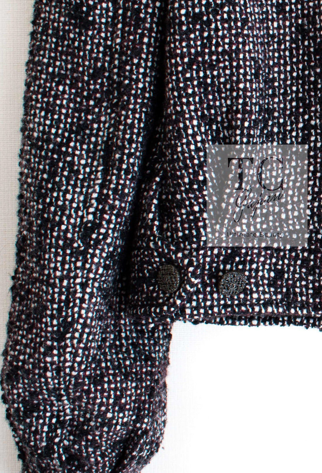 CHANEL 12A Motorcycle Wool Alpaca Tweed Jacket 38 シャネル モーターサイクル ウール アルパカ ツイード ジャケット 即発