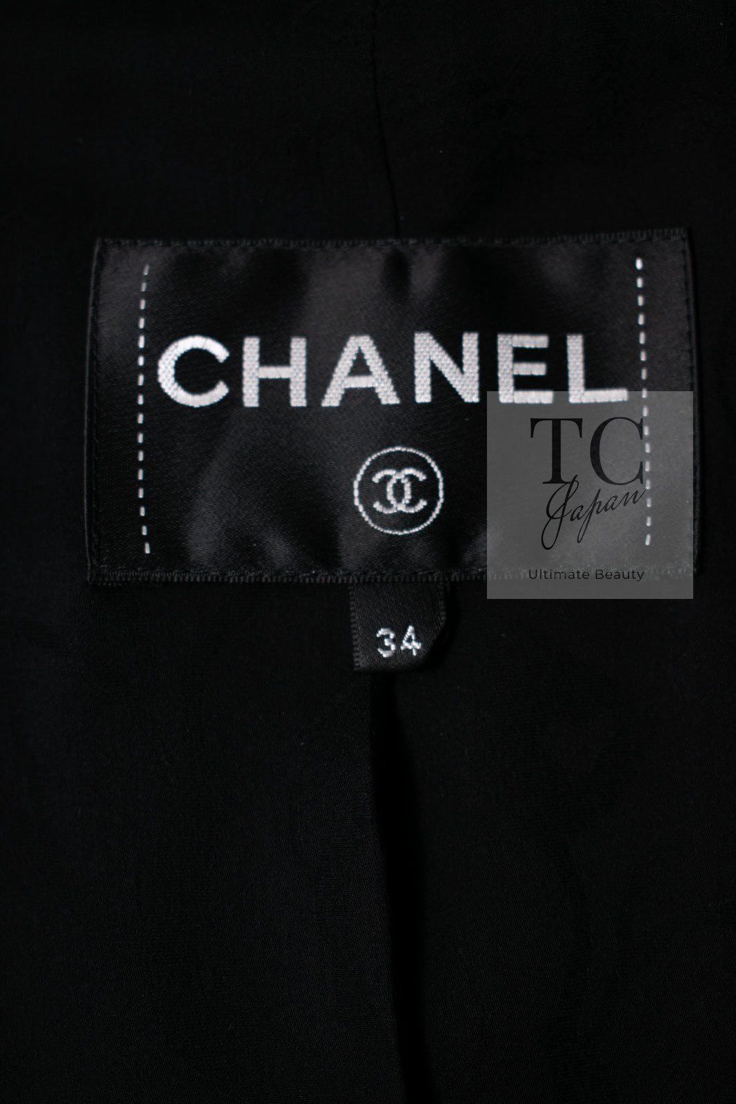 CHANEL 16B Black Navy Metallic Camellia Jacket Coat 34 36 シャネル ブラック ネイビー メタリック カメリア 3D ジャケット コート 即発