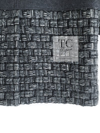 CHANEL 14B Gray Metallic Wool Cashmere Coat 36 38 40 シャネル グレー メタリック ウール カシミア ふんわり 艶やか ツイード コート 即発