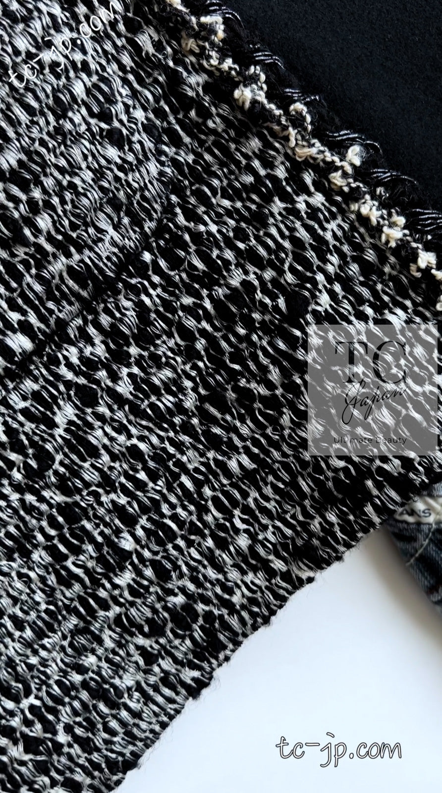 CHANEL 11A Black Gray Wool Hooded Duffle Tweed Coat 36 38 シャネル ブラック グレー ウール ダッフル フード ツイード コート 即発