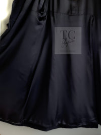 CHANEL 11PF Black Square Jeweled Button Wool Tweed Jacket Coat 36 38 シャネル ブラック スクエア グリポワ ボタン ウール ツイード ジャケット コート 即発