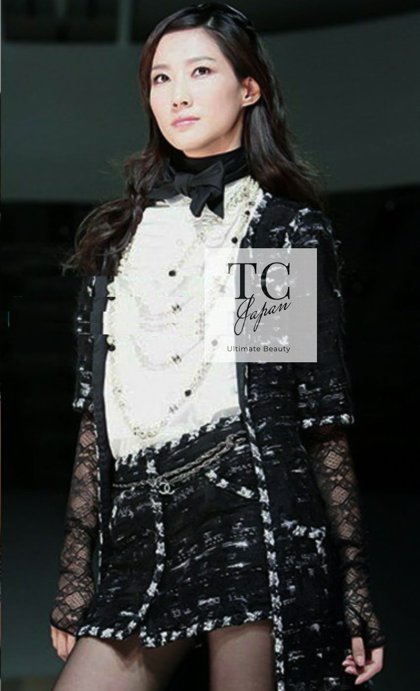 シャネル コート セットアップ CHANEL 06A Black Wool Mohair Silk 