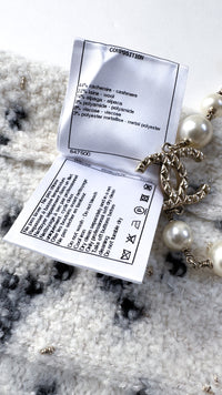 CHANEL 21PF Ivory Cashmere Wool Knit Tops Vest Sweater 38 シャネル アイボリー カシミア ウール ニット トップス ベスト セーター 即発