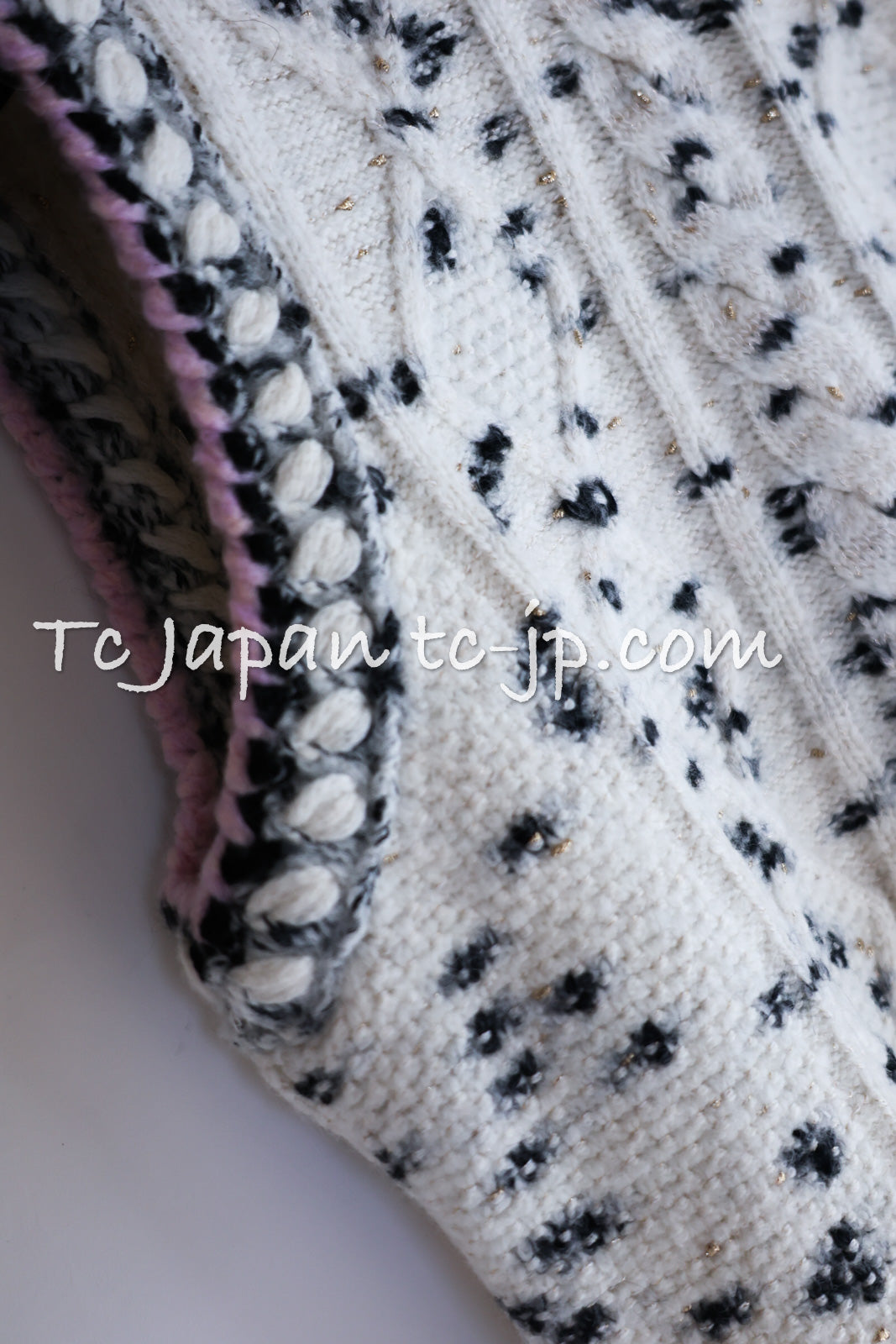 CHANEL 21PF Ivory Cashmere Wool Knit Tops Vest Sweater 38 シャネル アイボリー カシミア ウール ニット トップス ベスト セーター 即発