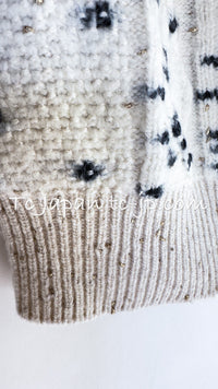CHANEL 21PF Ivory Cashmere Wool Knit Tops Vest Sweater 38 シャネル アイボリー カシミア ウール ニット トップス ベスト セーター 即発