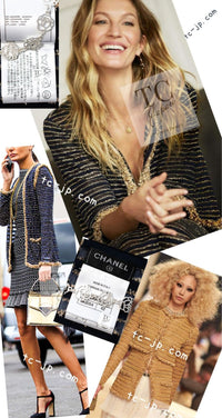 CHANEL 15C Navy Gold Metallic Pearl Trim Jacket Cardigan 42 シャネル ネイビー ゴールド メタリック パール トリミング ジャケット カーディガン 即発
