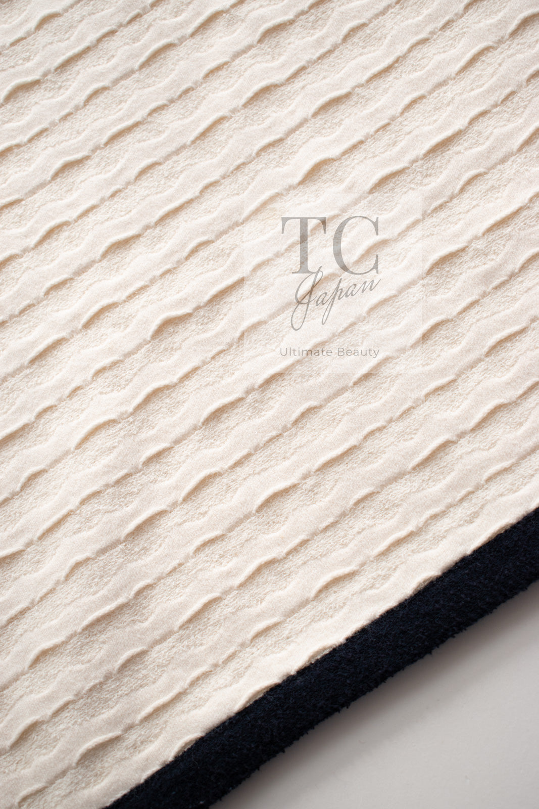 CHANEL 12C Ivory Cotton Cashmere Knit Dress 34 36 シャネル アイボリー ジャージ カシミア混 コットン ニット ワンピース 即発