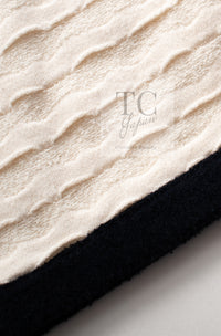 CHANEL 12C Ivory Cotton Cashmere Knit Dress 34 36 シャネル アイボリー ジャージ カシミア混 コットン ニット ワンピース 即発