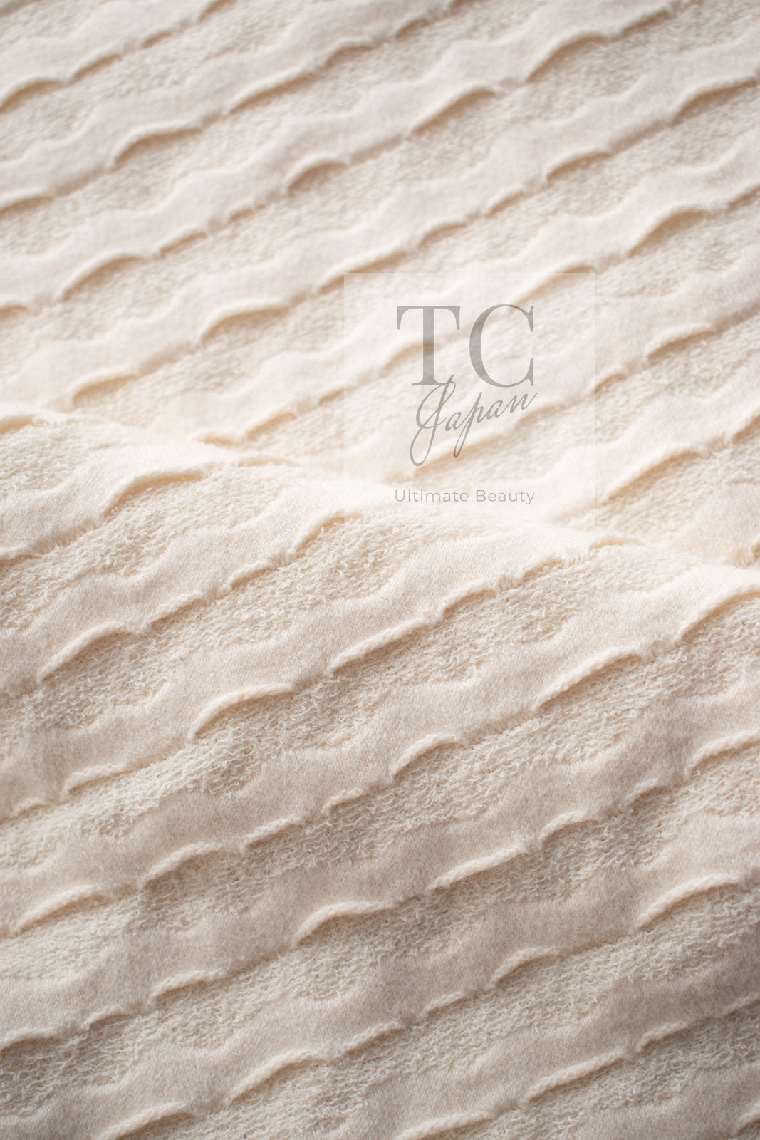 CHANEL 12C Ivory Cotton Cashmere Knit Dress 34 36 シャネル アイボリー ジャージ カシミア混 コットン ニット ワンピース 即発