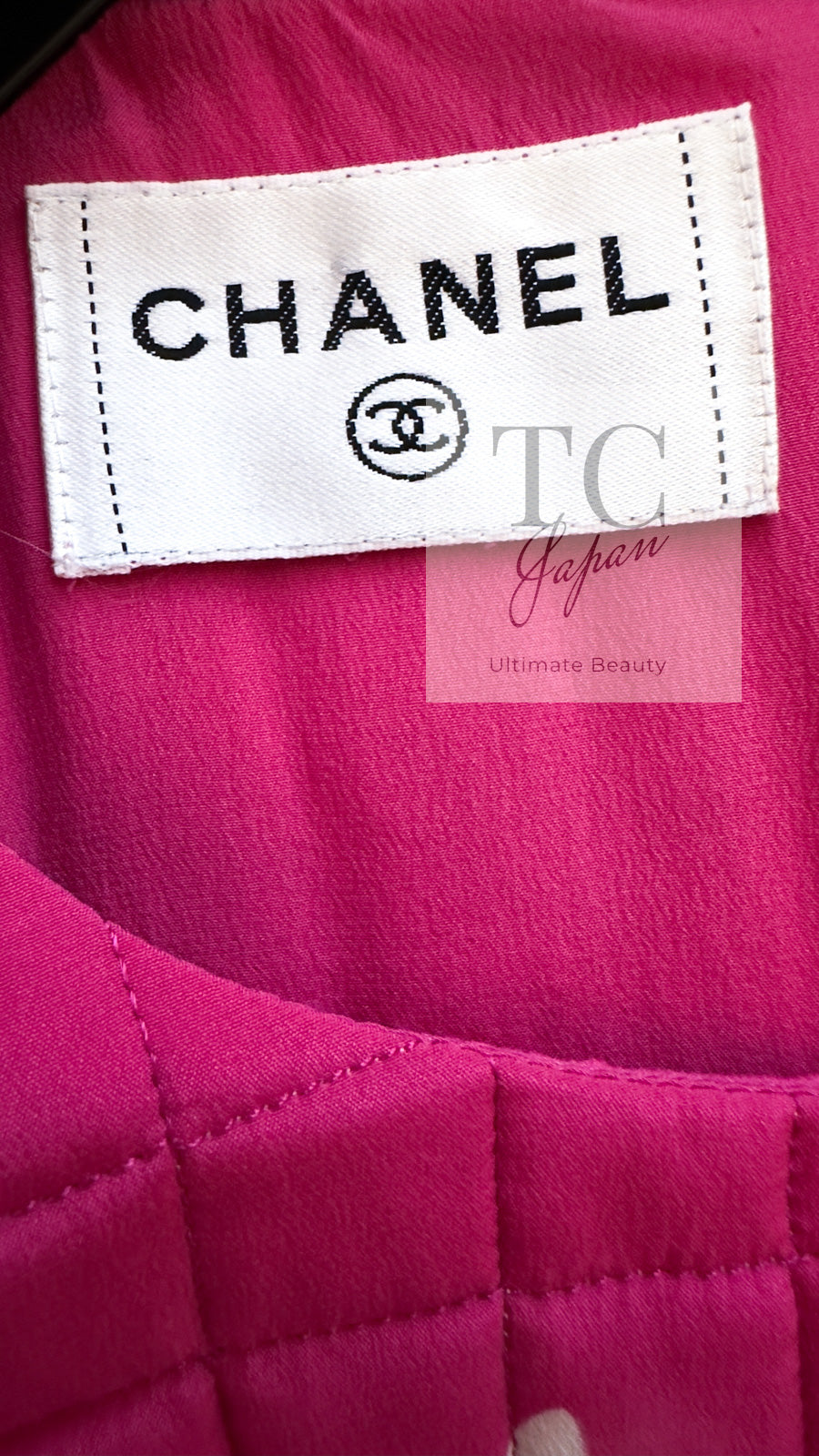 CHANEL 00T Vintage Pink Silk 100 Floral Pleated Dress 34 シャネル ヴィンテージ 花柄フローラル シルク 100% プリーツ ワンピース 即発