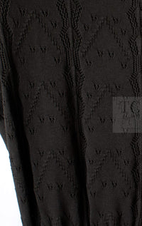 CHANEL 08S Dark Olive Pointelle Knit Dress 36 38 シャネル ダークオリーブ ポワンテル ニット ココボタン ワンピース 即発