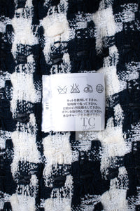 CHANEL 07S Navy White Pink Multicolor Cotton Tweed Coat 34 シャネル ネイビー ピンク ホワイト マルチカラー コットン ツイード ロング コート 即発