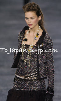 CHANEL 04A Multicolor Tweed Jacket Skirt Suit 38 シャネル マルチカラー ツイード ジャケット スカート スーツ 即発