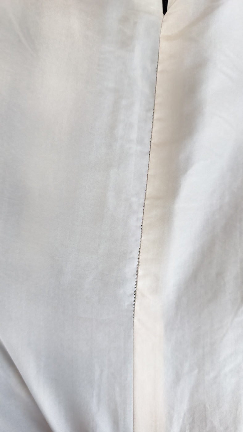 CHANEL 04PF Ivory Beige Bow Ribbon Jacket Skirt Suit 38 42 シャネル アイボリー ベージュ リボン ツイード ジャケット スカート スーツ 即発
