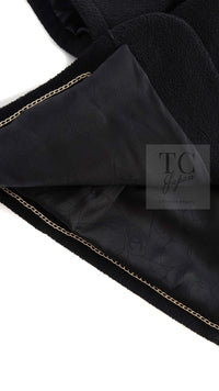 CHANEL 07S Black CC Logo Button Wool Silk Tweed Jacket 34 36 シャネル ブラック ココボタン CC ロゴ ウール シルク ツイード ジャケット 即発