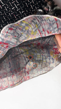 CHANEL 05C $6.5K 57Th NY Limited Collection Silk Wool Tweed Jacket 36 38 40 シャネル NY 57番街 限定 シルク ウール フリル ツイード ジャケット 即発