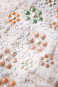 CHANEL 12C Ivory Cashmere 100% Swarovski Sleeveless Knit Sweater 36 38 シャネル スワロフスキー カシミア ノースリーブ ニット セーター 即発