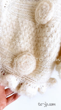 CHANEL 06A Ivory Creme Cashmere Mohair Cape Cardigan 38 46 48 50 シャネル カシミア モヘア アイボリー クリーム ポンチョ ケープ カーディガン 即発