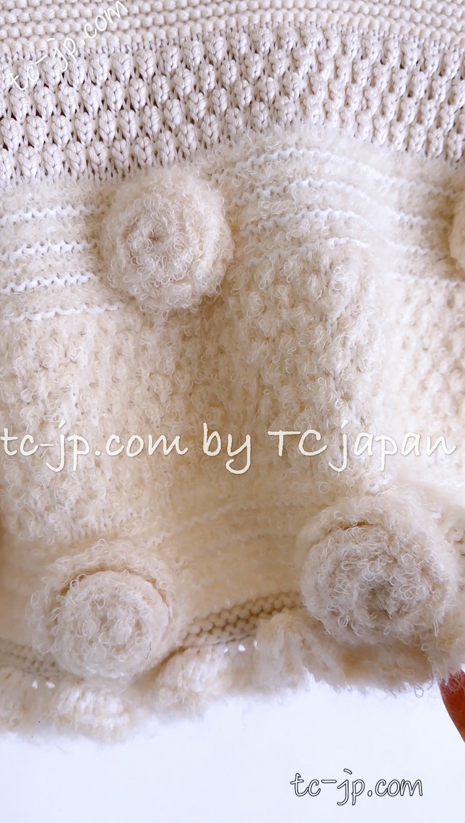 CHANEL 06A Ivory Creme Cashmere Mohair Cape Cardigan 38 46 48 50 シャネル カシミア モヘア アイボリー クリーム ポンチョ ケープ カーディガン 即発