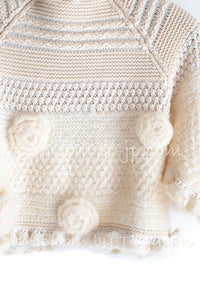 CHANEL 06A Ivory Creme Cashmere Mohair Cape Cardigan 38 46 48 50 シャネル カシミア モヘア アイボリー クリーム ポンチョ ケープ カーディガン 即発