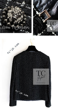 CHANEL 16S Black Check CC Lion Jacket Skirt Suit 36 シャネル ブラック チェック CC ライオン装飾 ジャケット スカート スーツ 即発