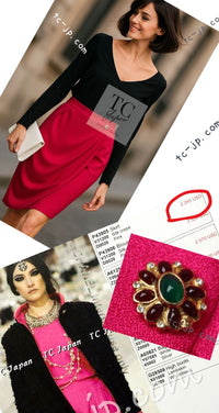 CHANEL 12PF Pink Draped Elegant Silk Skirt 38 シャネル ピンク ドレープ エレガント シルク スカート 即発