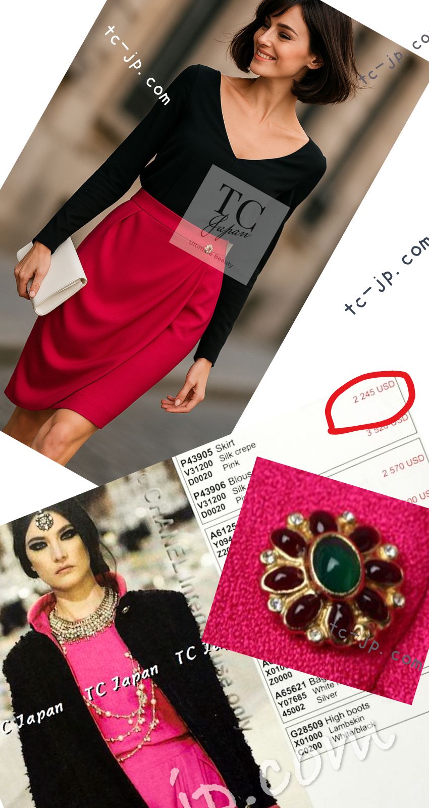CHANEL 12PF Pink Draped Elegant Silk Skirt 38 シャネル ピンク ドレープ エレガント シルク スカート 即発