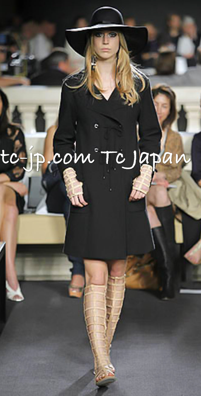 CHANEL 07C Black Round Neck Jacket 38 40 訳あり シャネル ブラック・胸紐・ツイード・ジャケット 即発 - TC JAPAN