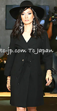 CHANEL 07C Black Round Neck Jacket 38 40 訳あり シャネル ブラック・胸紐・ツイード・ジャケット 即発 - TC JAPAN