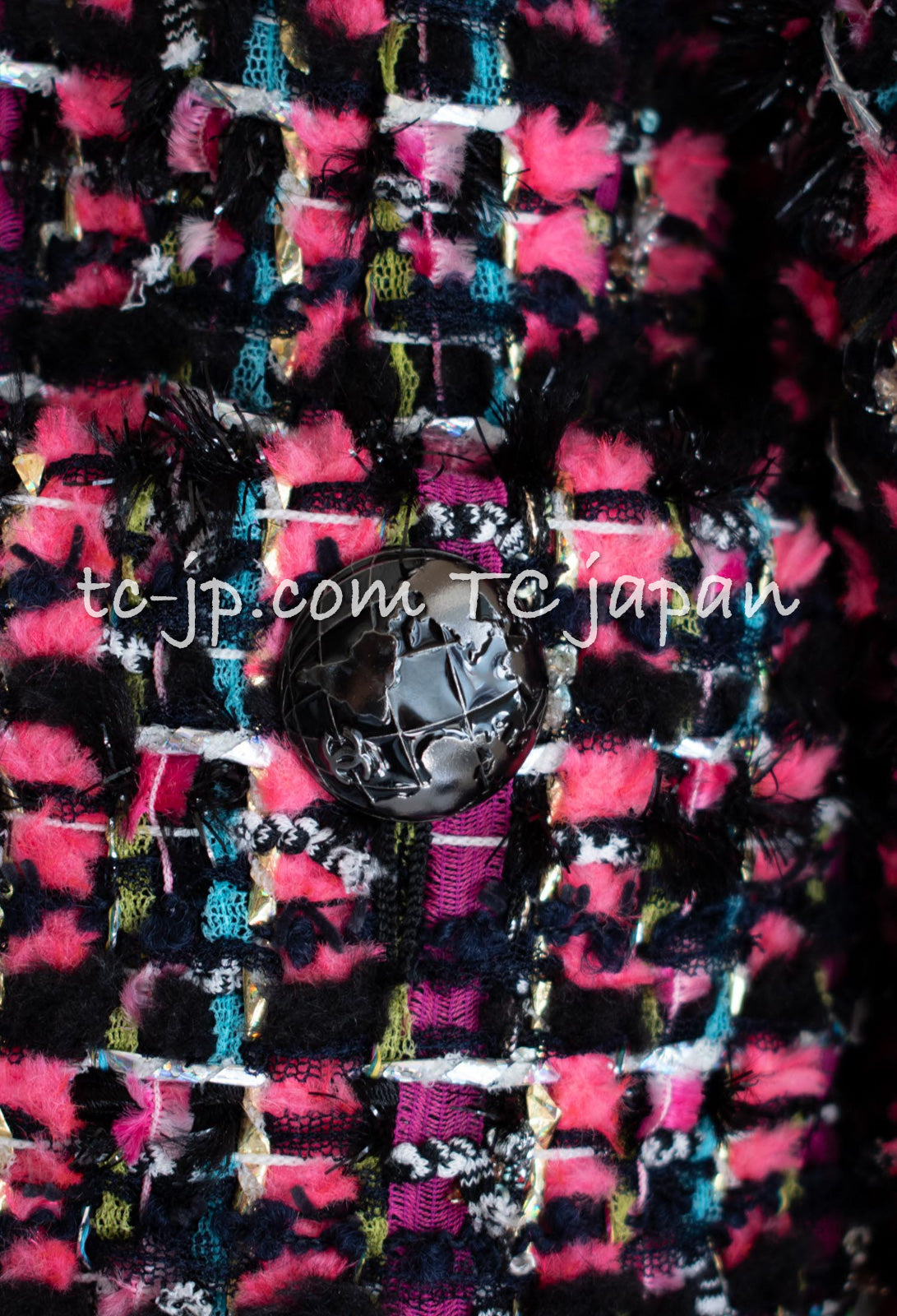 CHANEL 13A Lesage Pink Black Multi Jacket Coat 34 36 38 40 シャネル ルサージュ ピンク ブラック マルチカラー ツイード ジャケット コート 即発