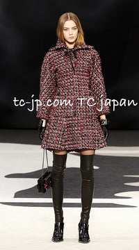CHANEL 13A Lesage Pink Black Multi Jacket Coat 34 36 38 40 シャネル ルサージュ ピンク ブラック マルチカラー ツイード ジャケット コート 即発
