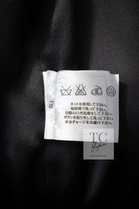 CHANEL 14B Gray Metallic Wool Cashmere Coat 34 36 38 シャネル グレー メタリック ウール カシミア ふんわり 艶やか ツイード コート 即発