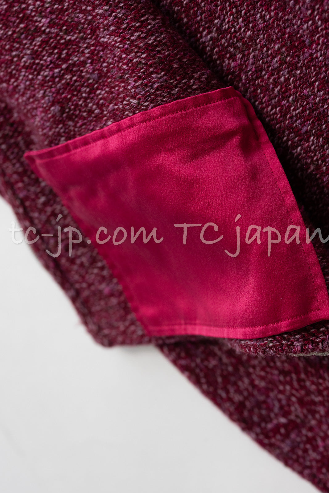 CHANEL 16A Plum Wine Red Cashmere Silk Zipper Knit Cardigan 36 38 シャネル プラム ワイン レッド カシミヤ シルク ジッパー ニット カーディガン 即発