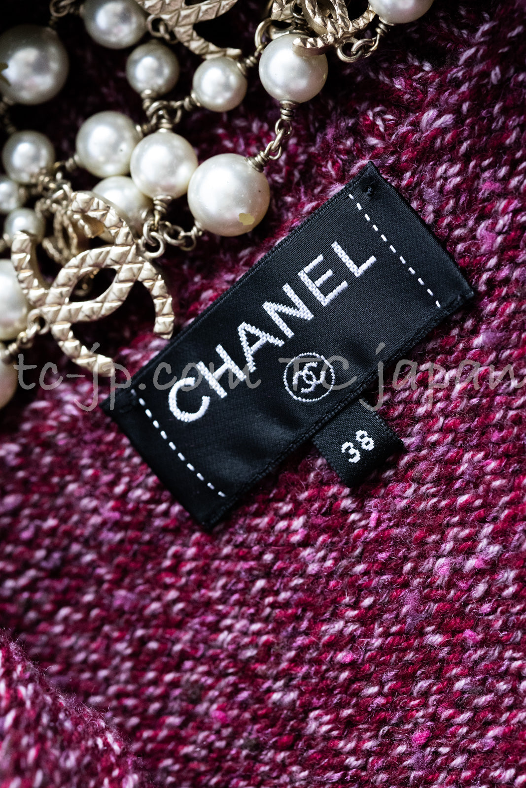 CHANEL 16A Plum Wine Red Cashmere Silk Zipper Knit Cardigan 36 38 シャネル プラム ワイン レッド カシミヤ シルク ジッパー ニット カーディガン 即発