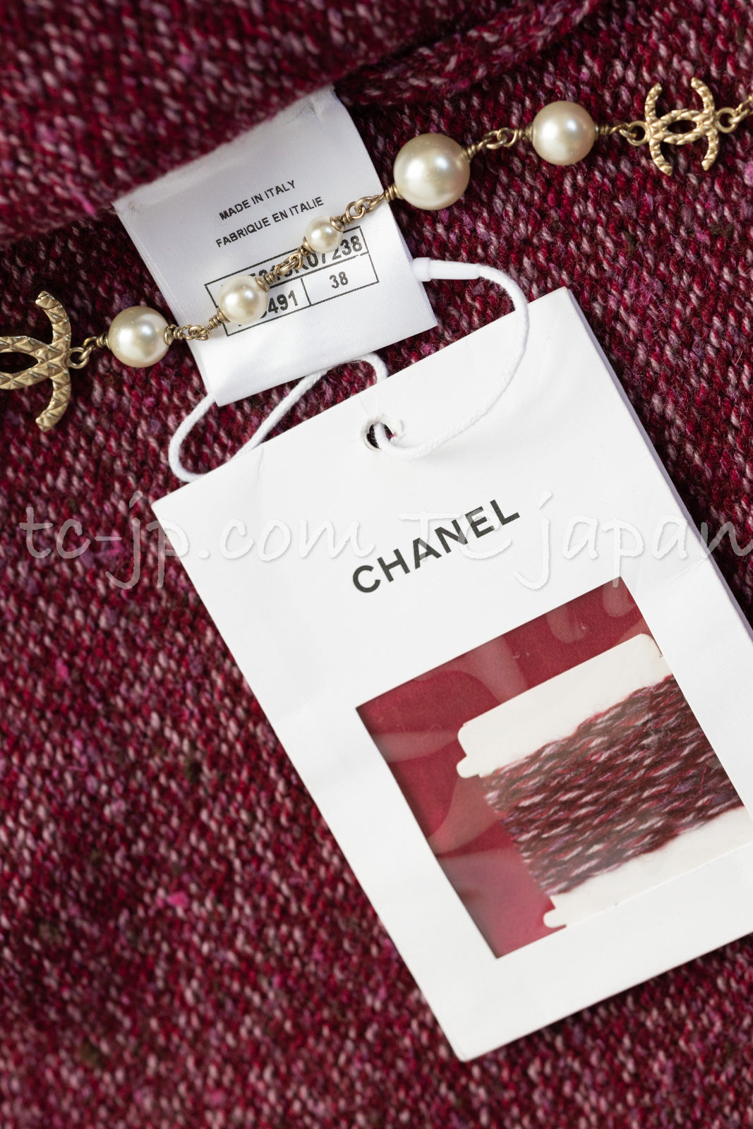CHANEL 16A Plum Wine Red Cashmere Silk Zipper Knit Cardigan 36 38 シャネル プラム ワイン レッド カシミヤ シルク ジッパー ニット カーディガン 即発