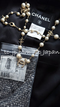 CHANEL 11A Black Gray Wool Hooded Duffle Tweed Coat 36 38 シャネル ブラック グレー ウール ダッフル フード ツイード コート 即発