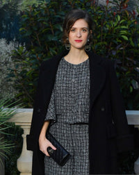 CHANEL 19PS Black Gray Silver Metallic Cropped Tweed Jacket 38 シャネル グレー シルバー メタリック クロップド ツイード ジャケット 即発
