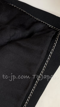 CHANEL 08PF Black Wool Lion Button Blazer Jacket 36 シャネル ブラック・ウール・ライオンボタン・ジャケット