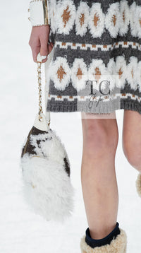 CHANEL 19A Charcoal Gray Wool Cashmere Knit Dress 38 シャネル チャコールグレー ウール カシミア ニット ワンピース 即発