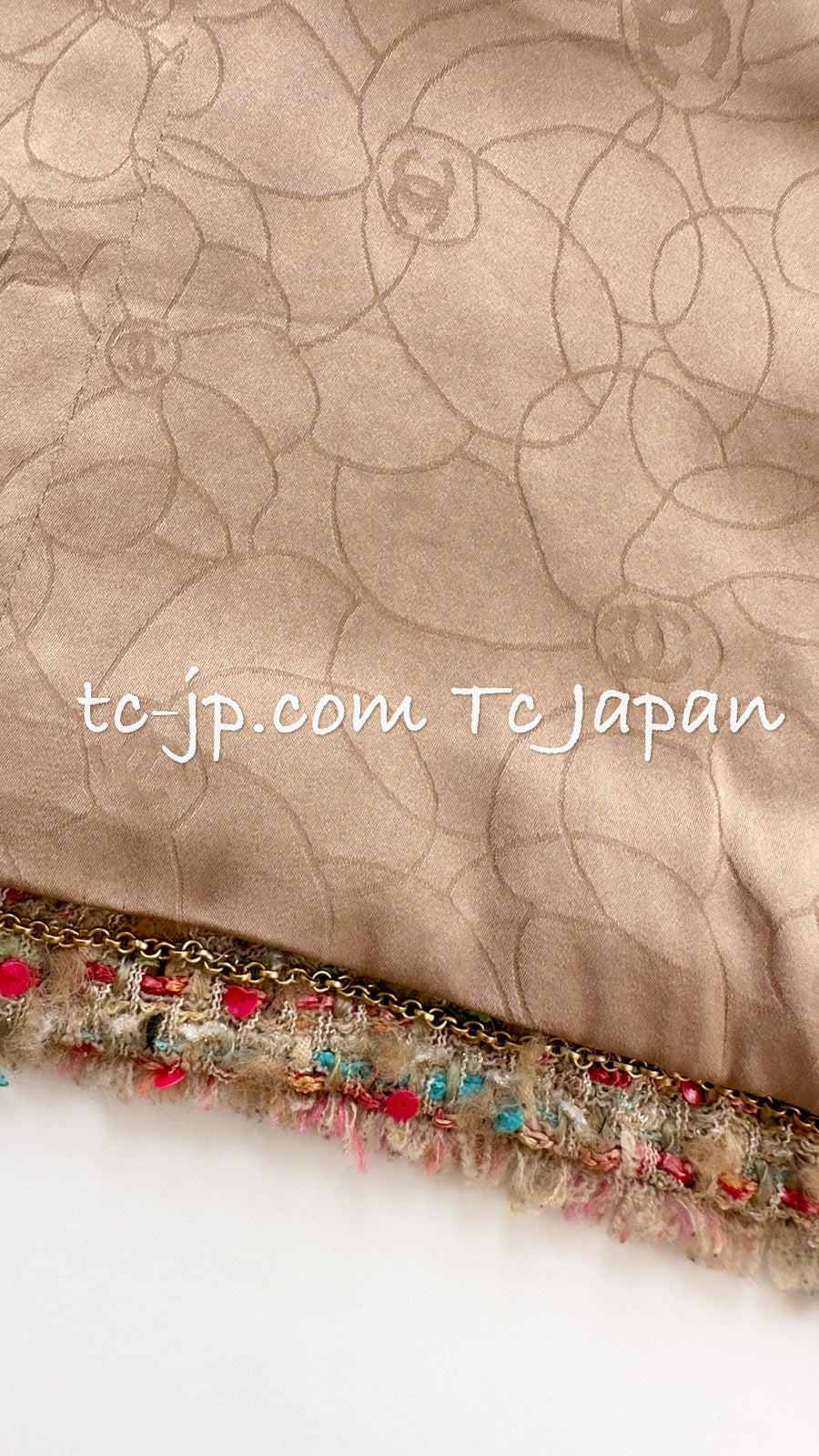 CHANEL 04A Beige Multi Color Lesage Jacket Cashmere Lining Skirt Suit Tops 38 40 シャネル ベージュ・マルチカラー・ルサージュ・ジャケット・スカート・スーツ・トップス 即発 - TC JAPAN