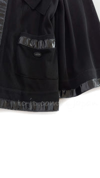 CHANEL 07S Ribbon Trim Black Cardigan Jacket 34 36 シャネル リボン・トリム・ブラック・ニット ボレロ カーディガン 即発
