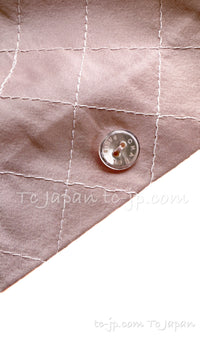 CHANEL 04S Ivory Beige Pink Coat Skirt Set 36 38 シャネル 生成り ベージュ ピンク コート スカート トップス セット 即発