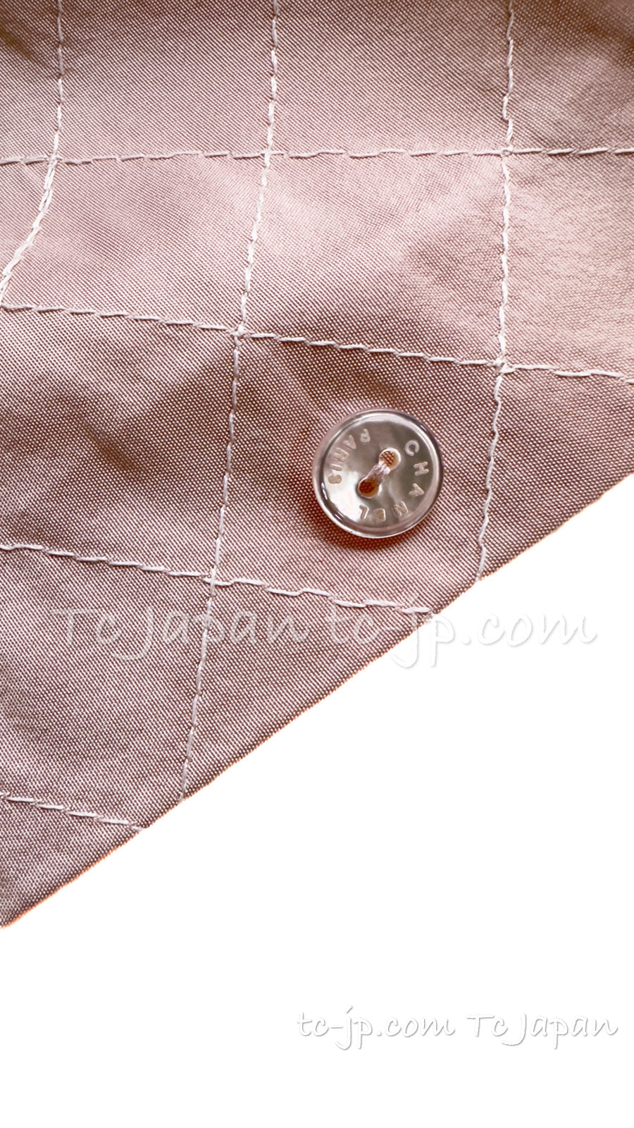 CHANEL 04S Ivory Beige Pink Coat Skirt Set 36 38 シャネル 生成り ベージュ ピンク コート スカート トップス セット 即発
