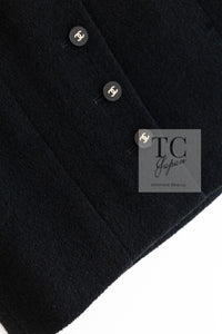 CHANEL 96S Black Rouge  Re d Pink Logo Tweed Jacket Skirt Suit 34 シャネル ブラック ルージュ レッド ピンク ロゴ ツイード ジャケット スカート スーツ 即発